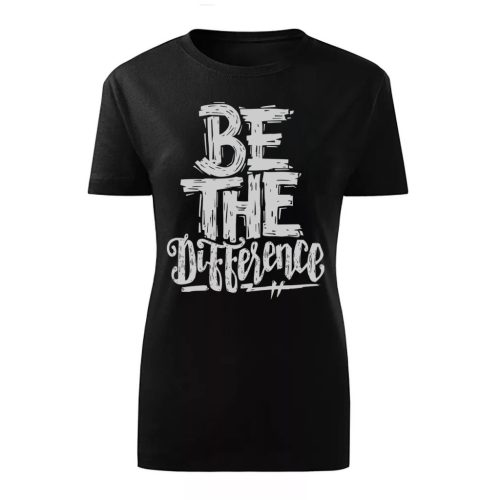 Be the Difference Fekete női póló