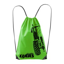 Claas Fekete körvonalas zöld hátizsák