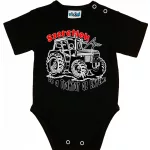 Szeretlek Apa , de a traktor az enyém! Baba Body  kék