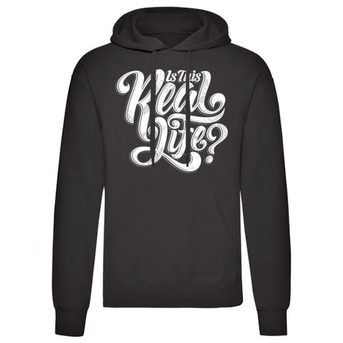 Is this Real Life Fekete kenguruzsebes pulóver