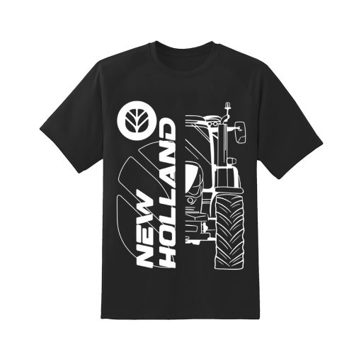 New Holland Új körvonalas design fekete póló