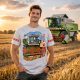 CLAAS DOMINATOR FELIRATOS SZÜRKE PÓLÓ