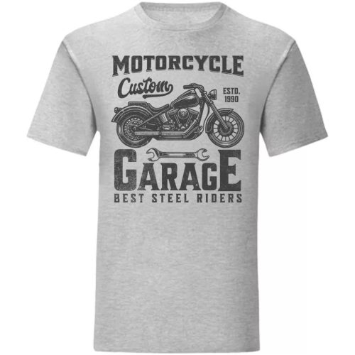 MOTORCYCLE GARAGE MOTOROS PÓLÓ SZÜRKE