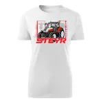 Steyr fehér női Traktoros póló