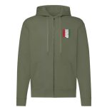 Hungary körvonalas cipzáras pulóver (zöld)