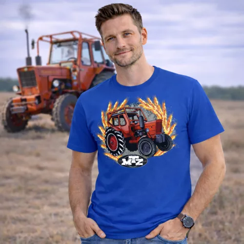 MTZ 50 TRAKTOROS PÓLÓ KÉK