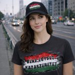 Béke, Egység, Hazaszeretet női póló (fekete)