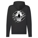 outlet RENAULT CIPZÁRAS FEKETE KAPUCNIS PULÓVER S-es