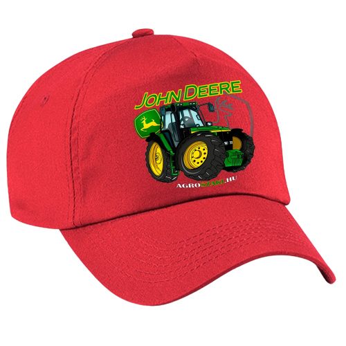 PIROS SZÖVET Zöld Traktoros BASEBALL SAPKA 