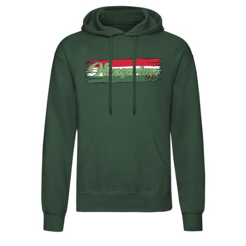 Hungarian style kenguruzsebes pulóver (zöld)