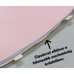 Babafészek 3 részes Prémium Fonott Lány Nyuszis Mintás (Babarózsaszín/fehér/pink)