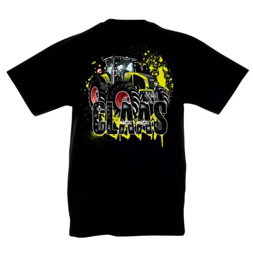outlet Claas traktoros fekete gyerek póló 140-146-os