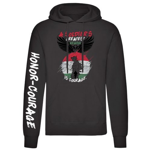 A Soldiers... kenguruzsebes pulóver (fekete)