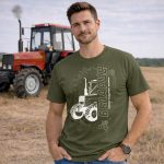 Belarus NEW körvonalas designe zöld póló fehér minta