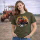 MTZ 50 zöld traktoros női póló