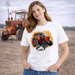 MTZ 50 fehér női traktoros póló