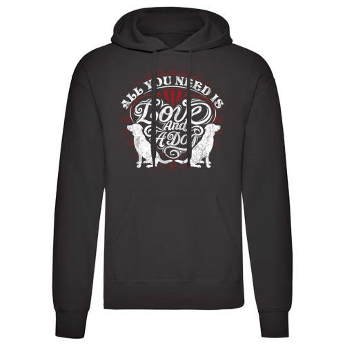 All you need is…Fekete kenguruzsebes pulóver