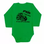 Apukám a legjobb traktoros fekete minta, BABY BODY Zöld HOSSZÚ  UJJÚ+ Nadrág és Zokni