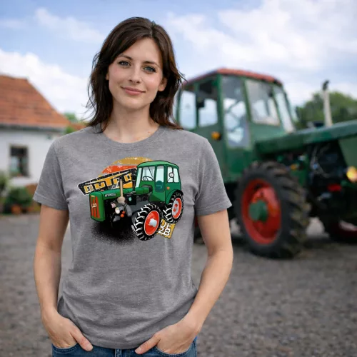 Kis Dutra szürke női traktoros póló
