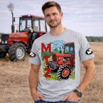 MTZ FELIRATOS SZÜRKE PÓLÓ