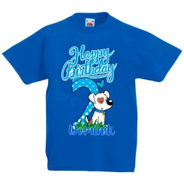 KUTYÁS RÖVID UJJÚ 2.SZÜLINAPOS KÉK FIÚ GYEREK PÓLÓ
