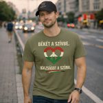 Békét a szívbe póló (zöld)