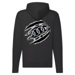 AUDI CIPZÁRAS FEKETE KAPUCNIS PULÓVER