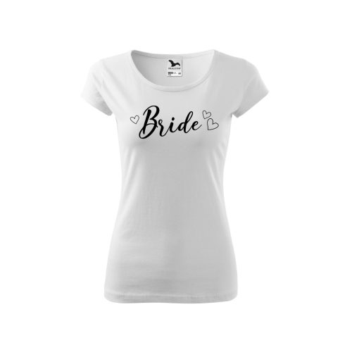 Bride fekete minta fehér póló