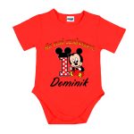 Rövid ujjú Piros body + rövid nadrág  