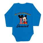 Hosszú ujjú Kék body + nadrág  