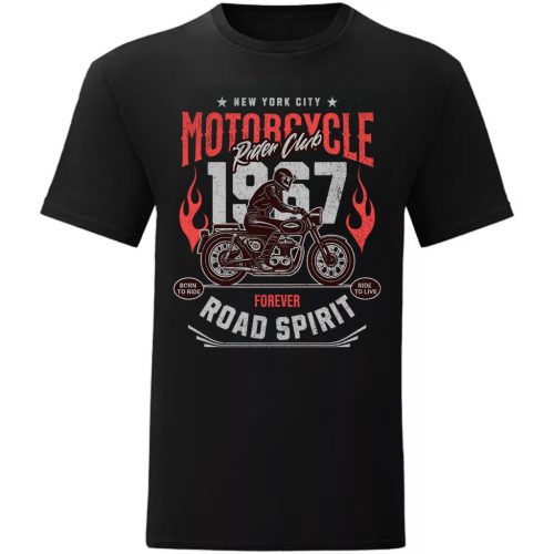 MOTORCYCLE ROAD SPIRIT FEKETE PÓLÓ