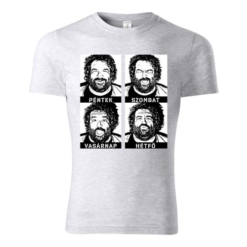  Péntek-Szombat... szürke póló