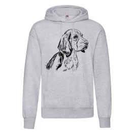 BEAGLE KUTYÁS  KAPUCNIS PULÓVER SZÜRKE 
