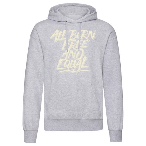 All born free…Világosszürke kenguruzsebes pulóver