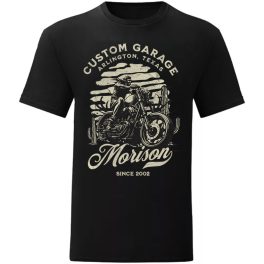 CUSTOM GARAGE MOTOROS FEKETE PÓLÓ