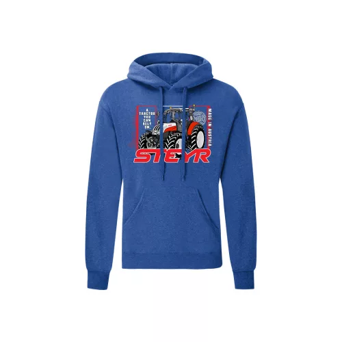 Steyr Kapucnis pulóver kék