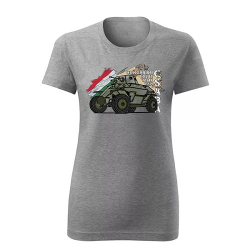 Csaba Light Tank női póló (szürke)