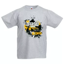 Offroad King  Gyerek Szürke póló
