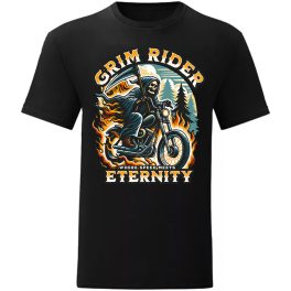 GRIM RIDER MOTOROS PÓLÓ FEKETE