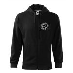 [AKCIÓ] M-es MAZDA CIPZÁRAS FEKETE KAPUCNIS PULÓVER