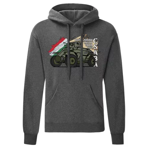 Csaba Light Tank kenguruzsebes pulóver (szürke)