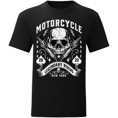 MOTORCYCLE LEGENDARY MOTOROS FEKETE PÓLÓ