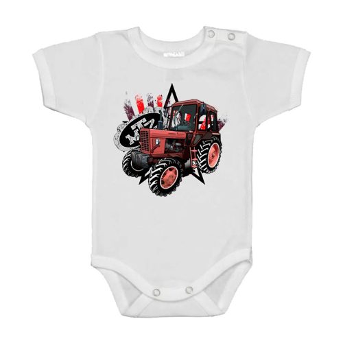 MTZ 82 BABY BODY FEHÉR RÖVID UJJÚ