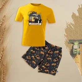   Rába Steiger sárga gyerek rövidujjú és rövidnadrág szett