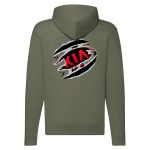 KIA CIPZÁRAS ZÖLD KAPUCNIS PULÓVER