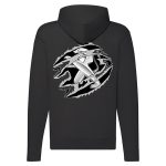 PEUGEOT CIPZÁRAS FEKETE KAPUCNIS PULÓVER