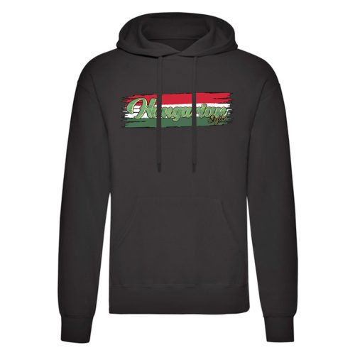 Hungarian style kenguruzsebes pulóver (fekete)