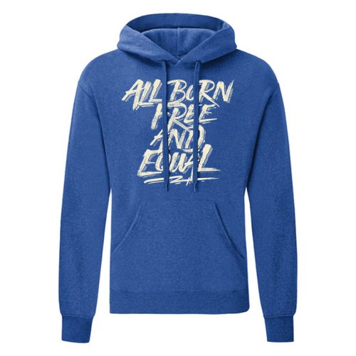 All born free…Kék kenguruzsebes pulóver