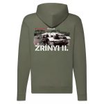 Zrínyi II. Tank cipzáras pulóver (zöld)