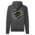 JEEP CIPZÁRAS SZÜRKE KAPUCNIS PULÓVER